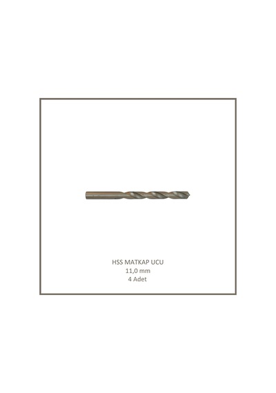 Hss Matkap Ucu 11 Mm, Metal, Ahşap, Plastik İçin 4 Adet