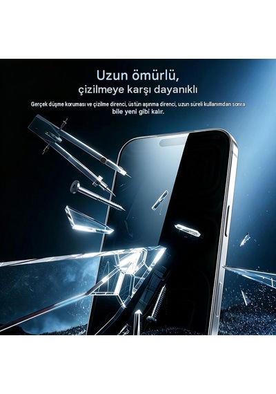 Apple Uyumlu iPhone 18 Pro Max Tam Kaplama Hayalet Ekran Koruyucu Gizlilik Privacy Cam