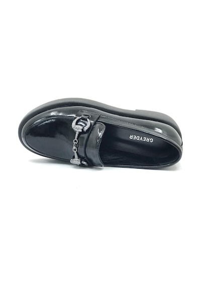 Greyder 72133 Zn Urban Deri Comfort Casual Oxford Kadın Ayakkabı SIYAH RUGAN