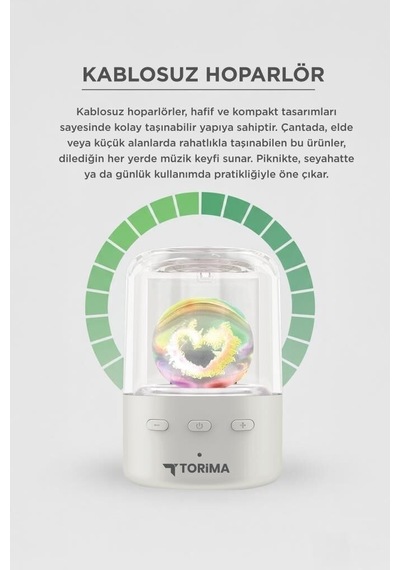 Özel Seri Eğlence Aracı Seyahat Ürünü Dekoratif Eşya Bluetooth Hoparlör D73 Beyaz