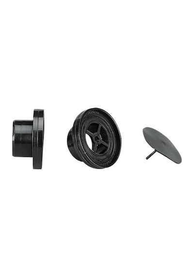 Drain Plug W/Non-Ret. Valve F/Thru-Hull.22mm.Black