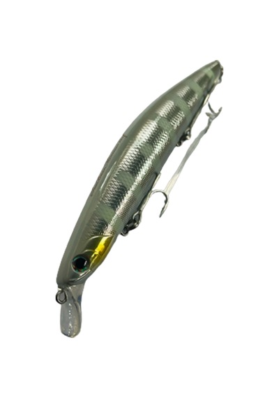KENDO SEABASS MİNNOW 125F 21GR (COLOR : 32) (Zebra Glow)