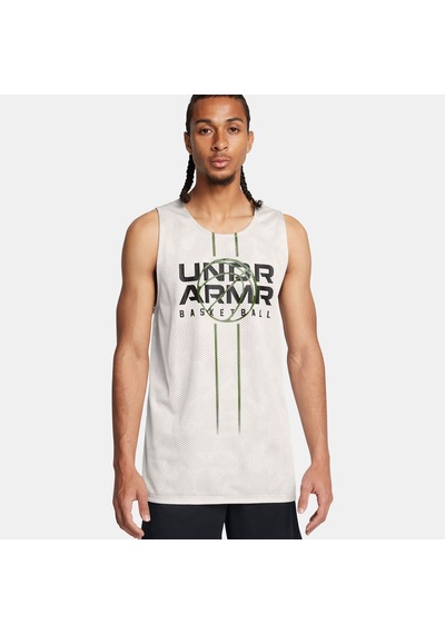 Under Armour Zone Çit Taraflı Erkek Beyaz Antrenman Atlet 1387088