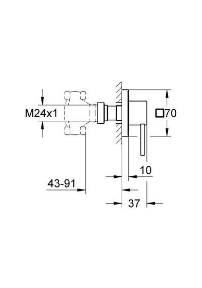 Grohe Allure Ankastre Stop Valf - 19384000