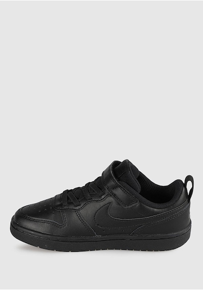 Nike Court Borough Low 2 Leather Sneaker Hakiki Deri Lastik İpli Bantlı Unisex Spor Ayakkabı Siyah Siyah Nike Court Borough Low 2 Leather Sneaker Hakiki Deri Lastik İpli Bantlı Unisex Spor Ayakkabı Siyah Siyah
