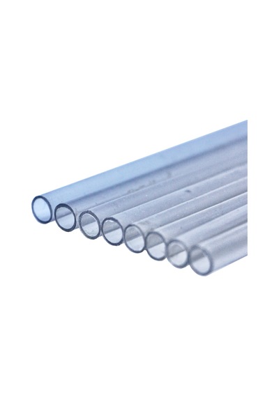 Mk Model Plastik Şeffaf Yuvarlak Çıta 8Mm 50Cm 10 Adet
