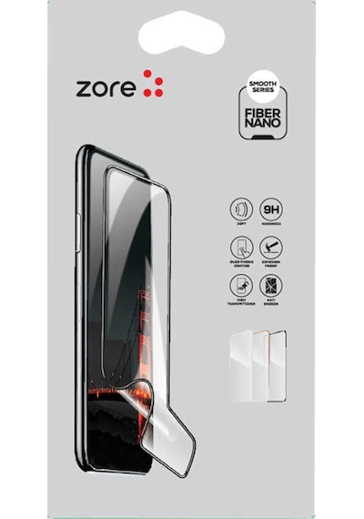 Realme C21 Zore Fiber Nano Ekran Koruyucu Siyah (505228913)
