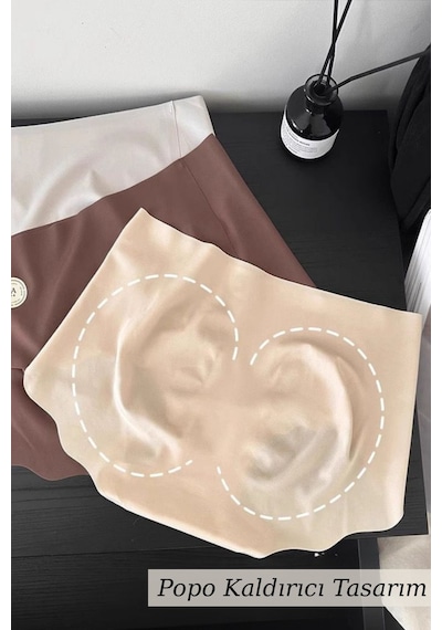 Unreal Underwear 5 Li İz Yapmayan Yüksek Bel Lazer Kesim Külot Nefes Alabilir, Terletmeyen Konforlu İthal Çamaşır Çok Renkli