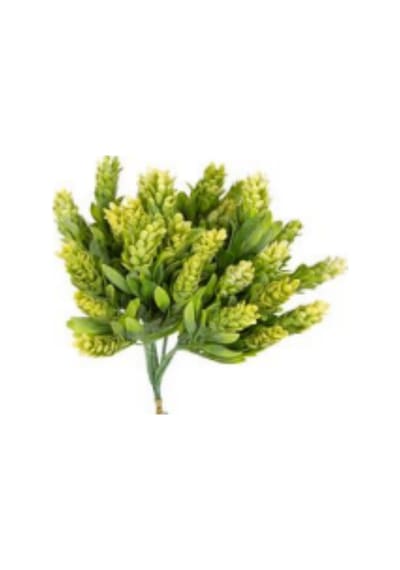 Yapay Çiçekli Bitki Yeşil-krem 25 Cm. Çok Renkli