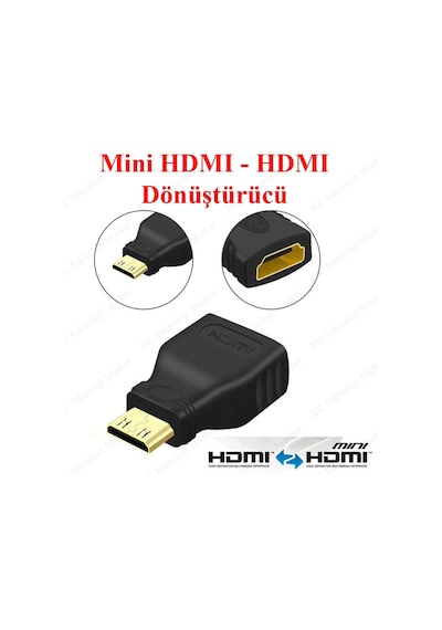 Mini Hdmı Erkek - Hdmı Dişi Dönüştürücü