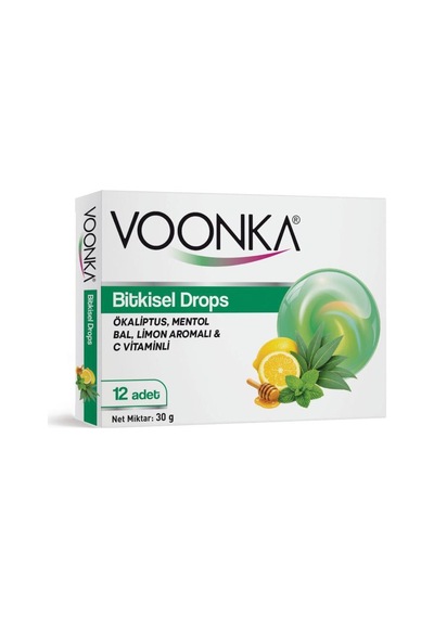Voonka Pastil Okaliptüs Mentol Bal Bitkisel Drops 12li