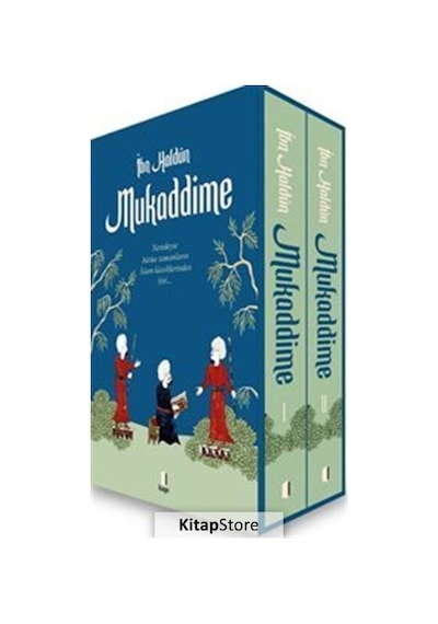 İbn Haldun Mukaddime Seti  - 2 Kitap Takım  - Kutulu - Kapı Yayınları