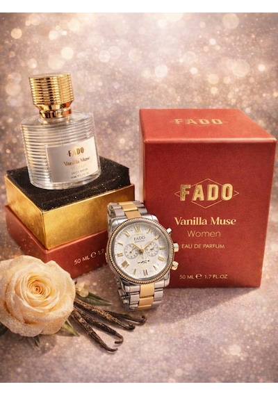Fado : Baccarana Vanilla Muse Women Eau Parvum Gun Boyu Kalıcı + Fado Saat Hediye Oryantal - Vanilya