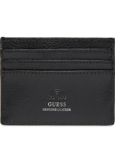 Guess Erkek Mestre Siyah Kart Tutucu Siyah