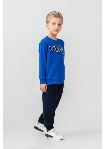 U.S. Polo Assn. Erkek Çocuk Nakışlı Mavi Uzun Kol Eşofman Takımı Us2627-c-v2 Us2627-c-v2