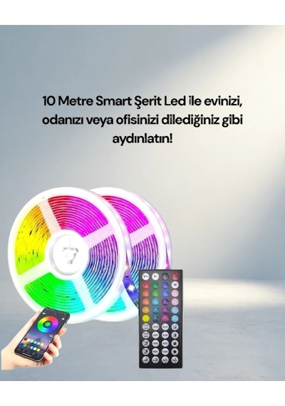 Esnek Su Geçirmez 10m Smart Şerit Led Oda Dekorasyonu