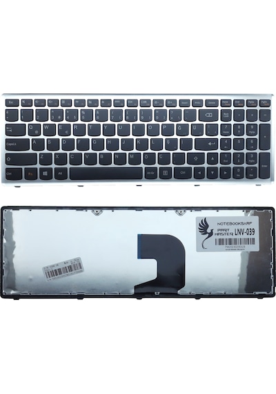 Lenovo Uyumlu İdeapad Z500 Type 20202 Notebook Klavye -siyah-