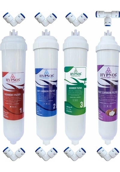 Hypnos Reverse Osmosis System Kapalı Kasa Su Arıtma Cihazı Için 4Lü Filtre Seti