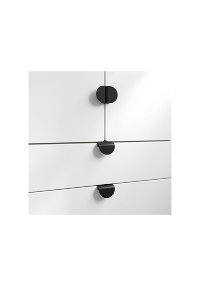 Kulp, Siyah, 60 Mm, 2 Adet