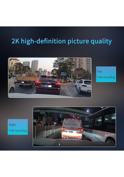 Tr 4k + 2k Çift Kameralı Dash Cam Gps Konum Ve Hız Takibi Wi-fi Bağlantılı Süper Gece Görüşlü Yol Kayıt