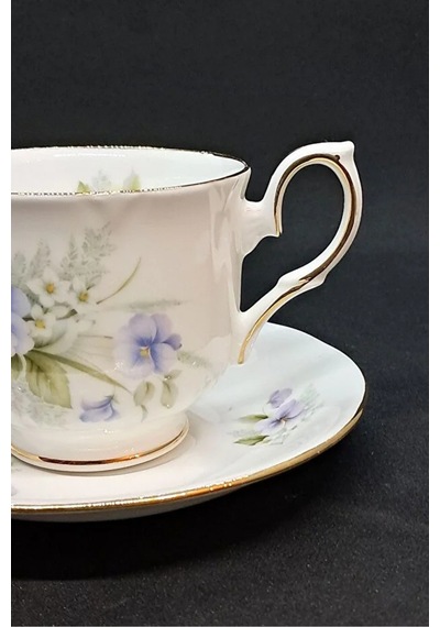 Bone China Mavi Güzellik Antika Porselen Duble Kahve Fincanı 2 Parça 120 Ml