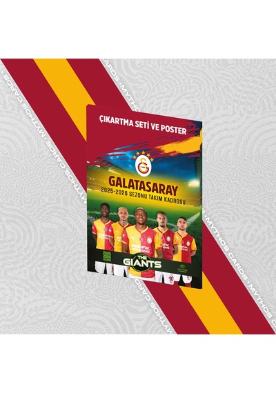 Galatasaray - The Gıants 2025/26 Poster Ve Çıkartma Seti