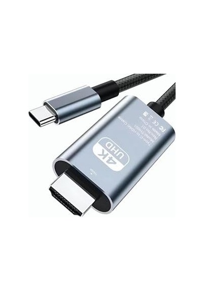 Type C To Hdmı Tüm Type C Cep Telefonları Ve Cihazlarla Uyumlu Full Hd Hdmi Kablosu 4k Ultra Hd Hdmı Kablo Tak Çalı Genel