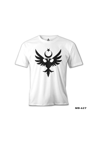 Arma - Çift Başlı Kartal Beyaz Erkek Tshirt