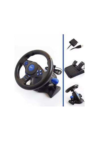 Hadron Vw9803 Oyun Direksiyon Seti Ps3 & Ps2 & Pc Uyumlu