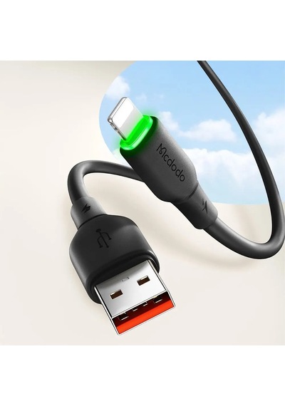 Mcdodo Ca-4741 12w Usb  Apple Uyumlu iPhone  Şarj Data Kablo 120cm Siyah