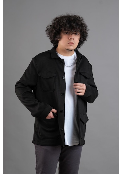 Sir Cepli Regular Fit Kışlık Astarsız Erkek Triko Ceket(524360414)
