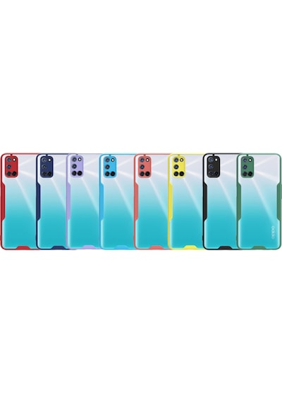 Oppo A72 ile Uyumlu Kapak Colorful Kamera Korumalı Silikon Kılıf