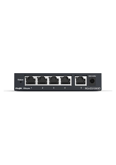 Ruijie-reyee Rg-es105gd 5 Port 10-100-1000 Mbps Gbit Yönetilemez Switch Çelik Kasa