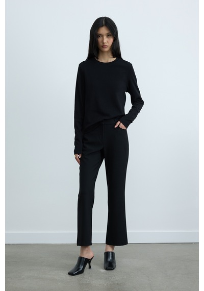 Suud Collection Siyah Rumi Basic Uzun Kollu Tişört