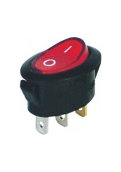 Oval Işıklı Anahtar 3Pin