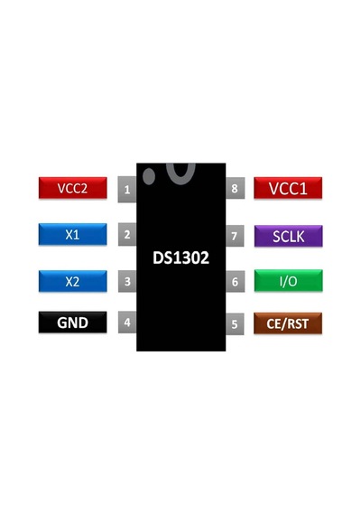Ds1302 Smd Rtc Gerçek Zaman Entegresi Soic-8