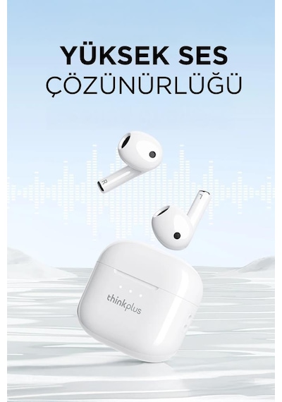 Lenovo Thinkplus Lp23 Beyaz Bluetooth Bt 5.4 Kablosuz Kulaklık
