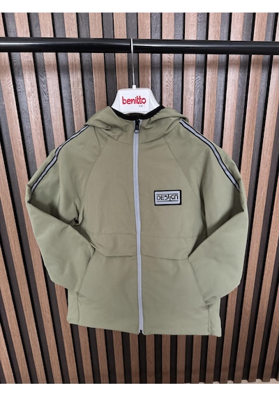 Benitto Kids Erkek Çocuk Mevsimlik Yağmurluk Ceket 51315 Yeşil