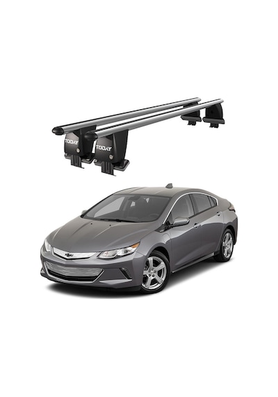 Royal Chevrolet Volt 2010-2015 Uyumlu Gri Kilitli Ara Atkı Port Bagaj Tavan Barı