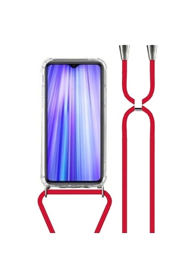 Teknomoda Teknomoda Samsung Galaxy Uyumlu J7 Prime Kılıf Boyun Omuz Askılı iPli Anti Şok Köşe Korumalı Şeffaf Silikon