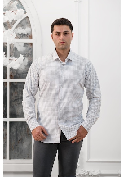 Advante Ekoseli Slimfit Uzun Kollu Erkek Gömlek 001