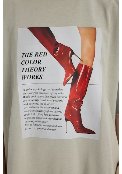 Mai Studios Co. Theory Oversize Gri T-shirt Gri
