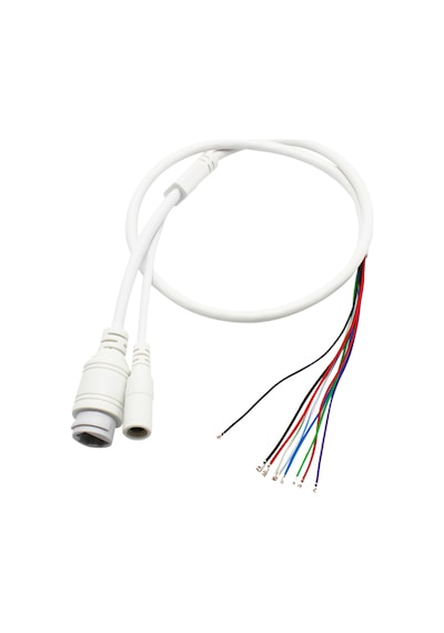 Mn-ıp3 Ip Kamera Yedek Kablo, Rj45 Ethernet Ve Dc Güç Soketi, 9 Pin