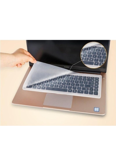 2 Adet Şeffaf Silikon Notebook Laptop Klavye Koruyucu Anti-toz Ve Su Geçirmez 15,6 Inç