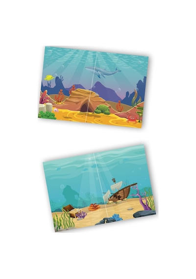 My Sticker Book '' Su Altı Dünyası-vahşi Hayvanlar'' , 2li Set Tükenmeyen Sticker Kitabı