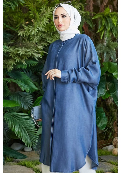 6600-Standart Tunik Koyu Mavi