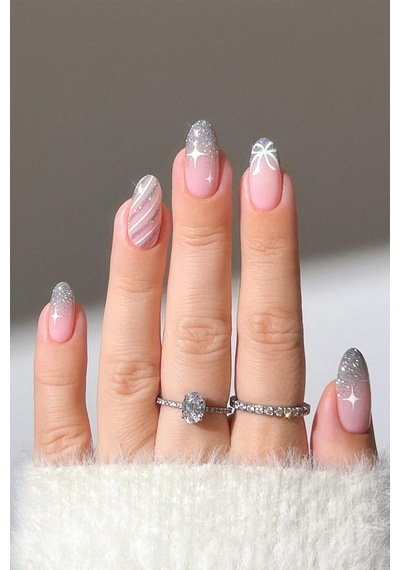 Alix Avien Uv Kalıcı Gri Simli Jel Oje 20 Gel Polish 12 Ml