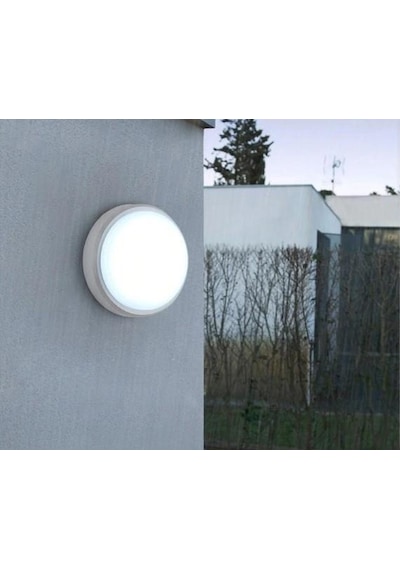 Horoz Artos 15w Yuvarlak Beyaz Led Nem Su Geçirmez Banyo Bahçe Modern Tavan Lambası Beyaz Işık 6500k Beyaz