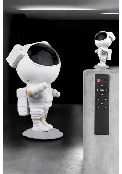 Çocuklara Özel Projeksiyon Astronot Lamba Speaker Sevimli Sarı 88594392