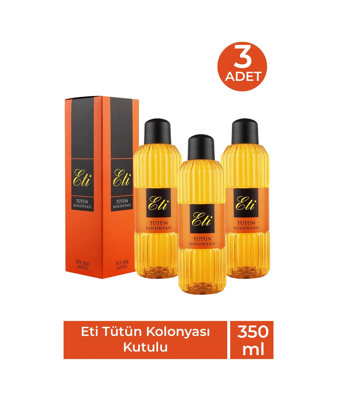 Eti Tütün Kolonyası 350 Ml 3 Adet